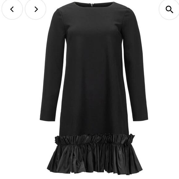 MeiMeij women´s Tess black shift mini crew neck...